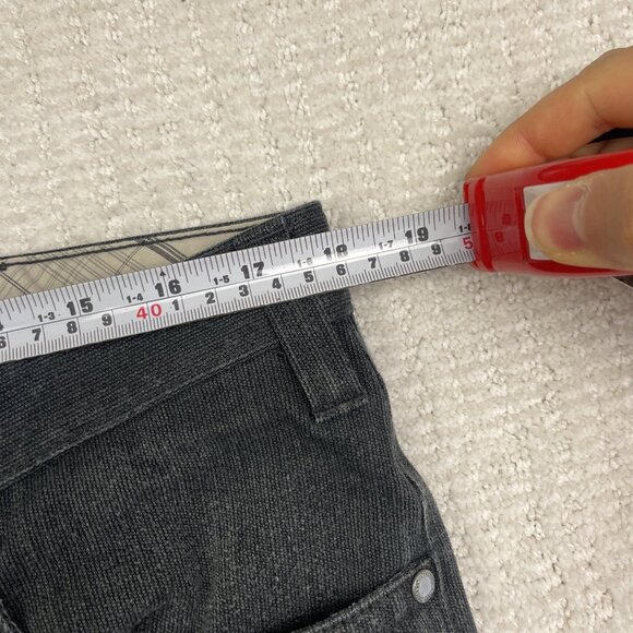 Kenneth Cole Reaction Pants Men 36x30 Chino Straight Leg Charcoal Brushed Denim - Picture 6 of 9